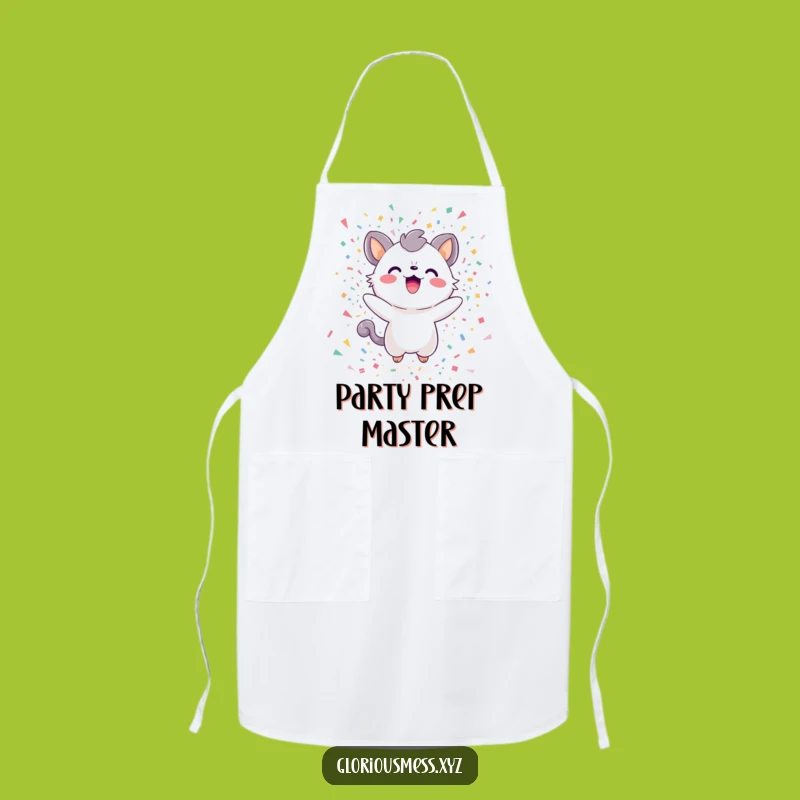 Funny Confetti Creature Apron: Cook Up Fun in This Joyful Explosion Design