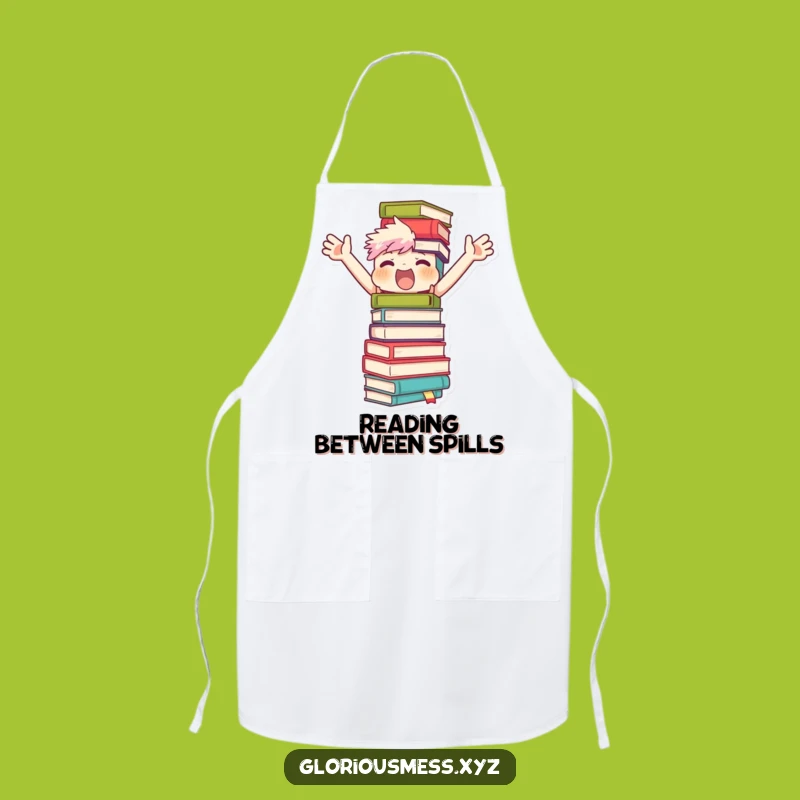 Funny Librarian's Nightmare Apron: Character Balances Books - Cook & Chuckle!