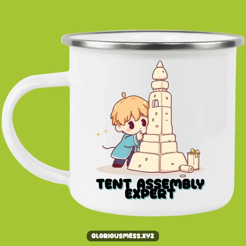 Funny Wobbly Sculpture Camping Mug: Your Go-To for Trail Mix and Tales