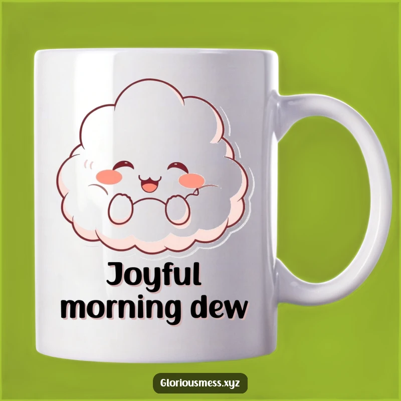 Funny Cloud Giggle Mug: Happy Character - Joyful Funny Gift!
