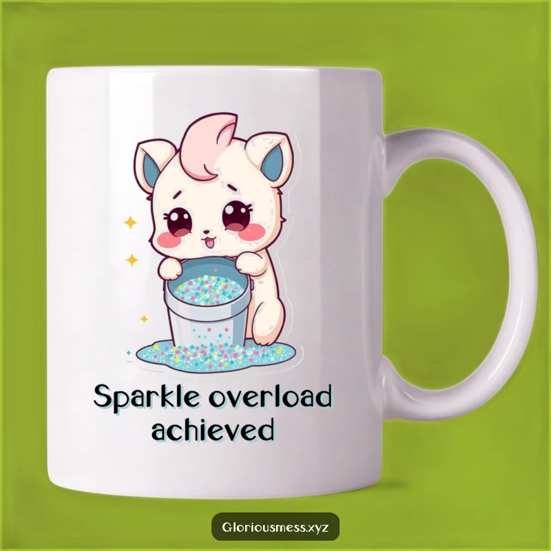 Funny Glitter Spill Mug: Innocent Surprise Mess, Perfect Funny Gift