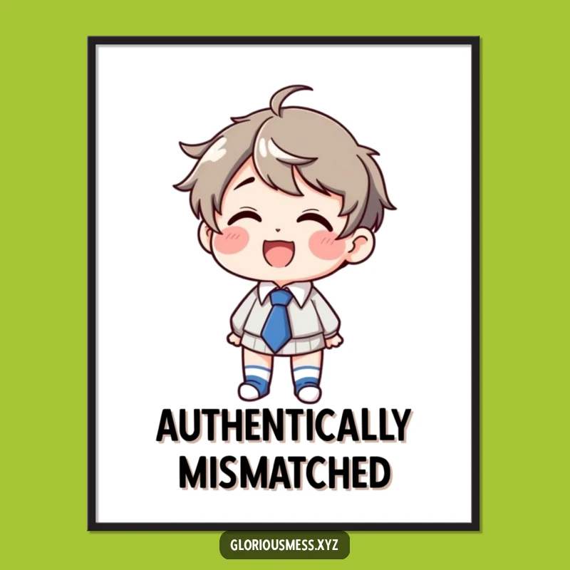 Funny Giggling Digital Print: Quirky Character Art, Unique Funny Gift!