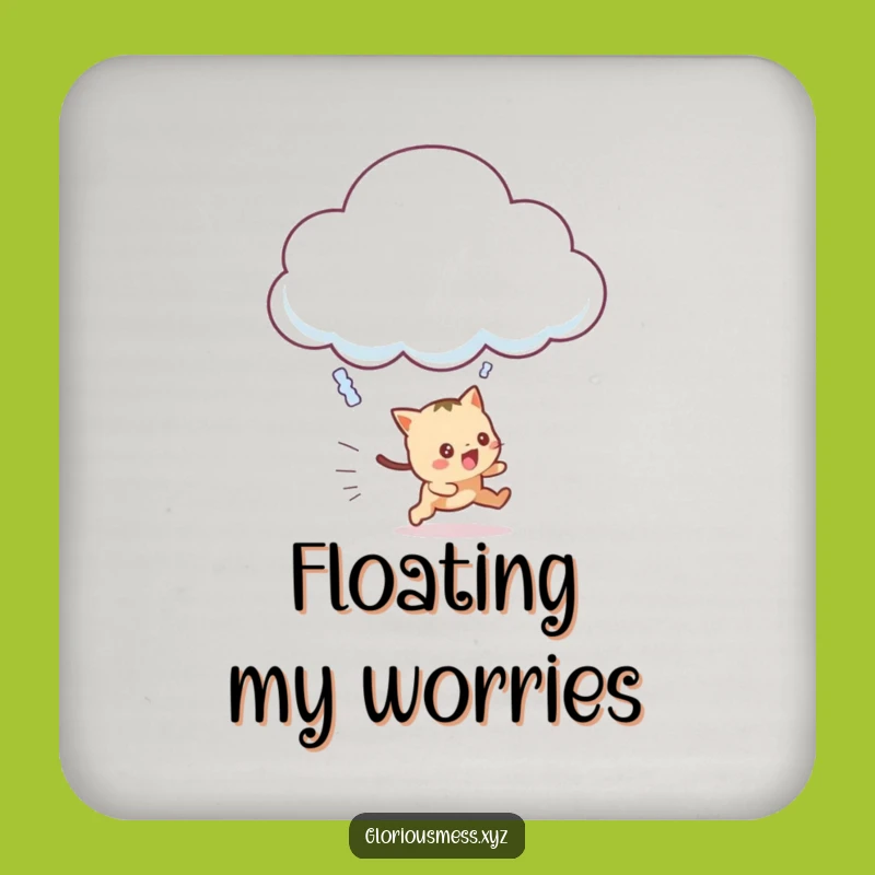 Funny Cloud Chaser Coasters: Keep Surfaces Fun and Giggle-Free