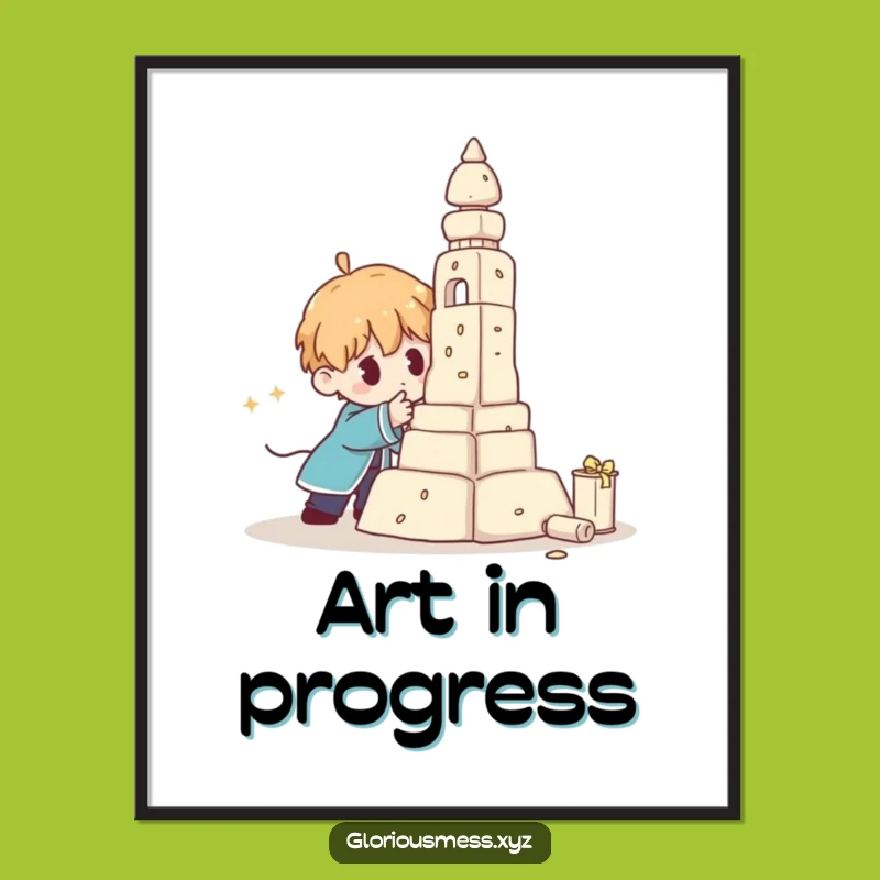 Funny Wobbly Sculpture Poster: Art That’s Falling Apart, Hilariously