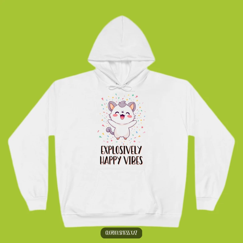 Funny Confetti Creature Hoodie: Cozy Up in a Joyful Explosion, Great Funny Gift