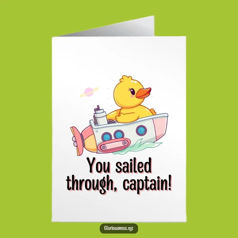 Free Printable Congrats Card: Duck's Voyage, Epic Downloadable Achievement Gift