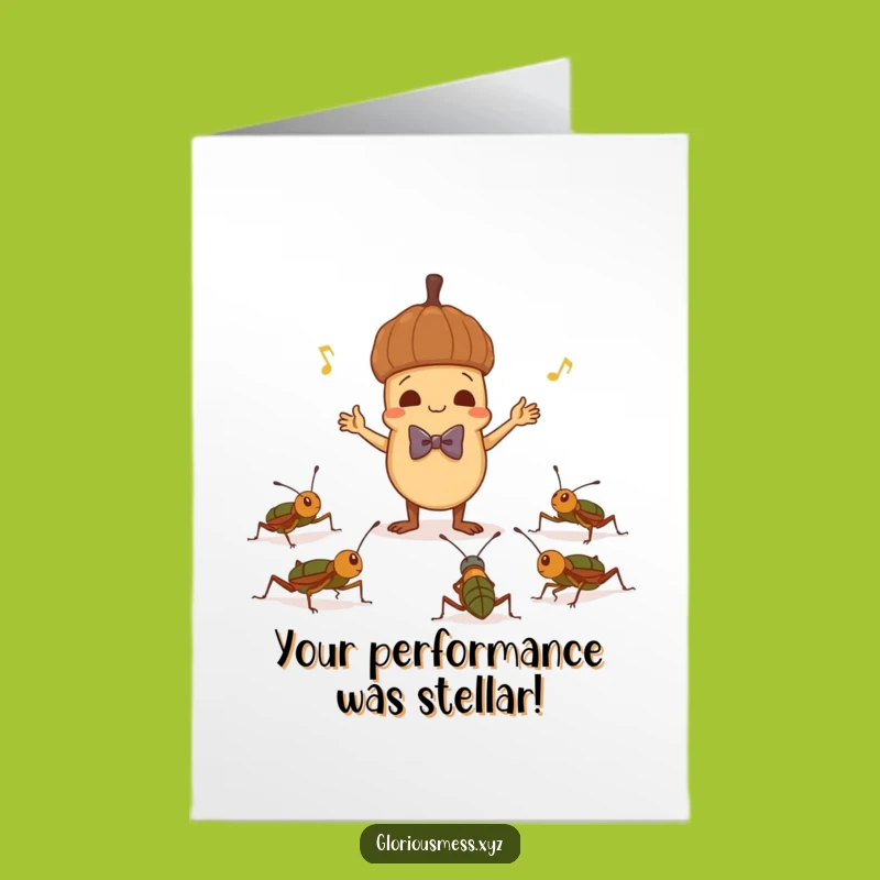 Free Printable Congrats Card: Acorn Maestro, Humorous Downloadable Achievement Gift