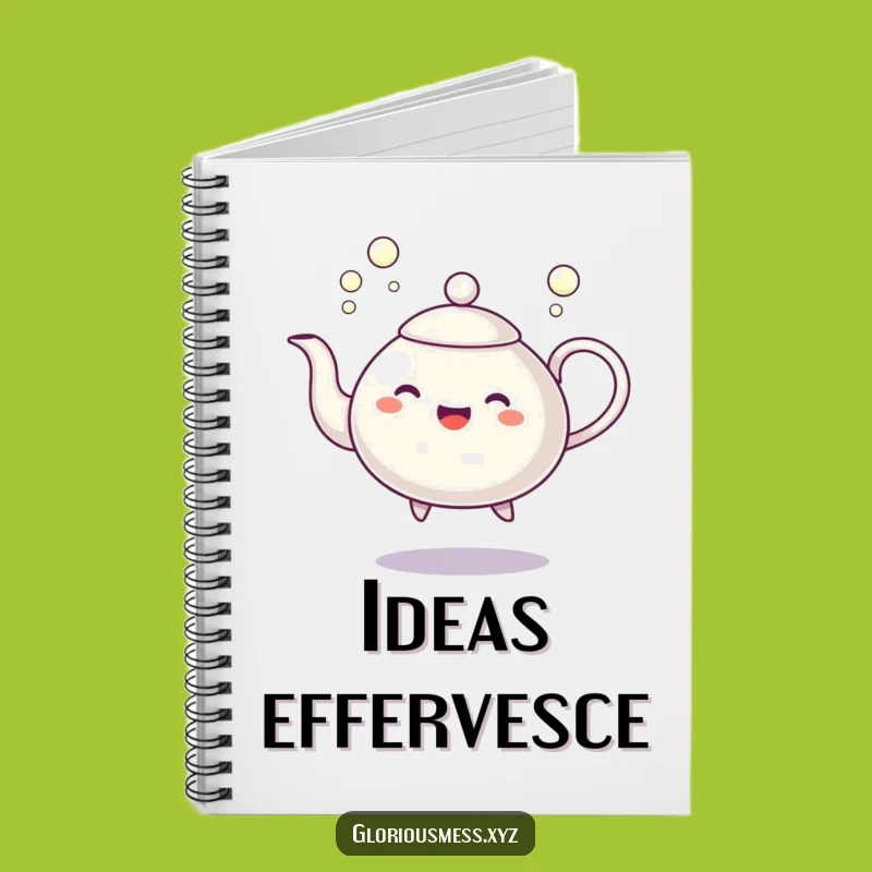 Funny Dancing Teapot Notebook: Bubble Character Journal - Write Funny Gift!