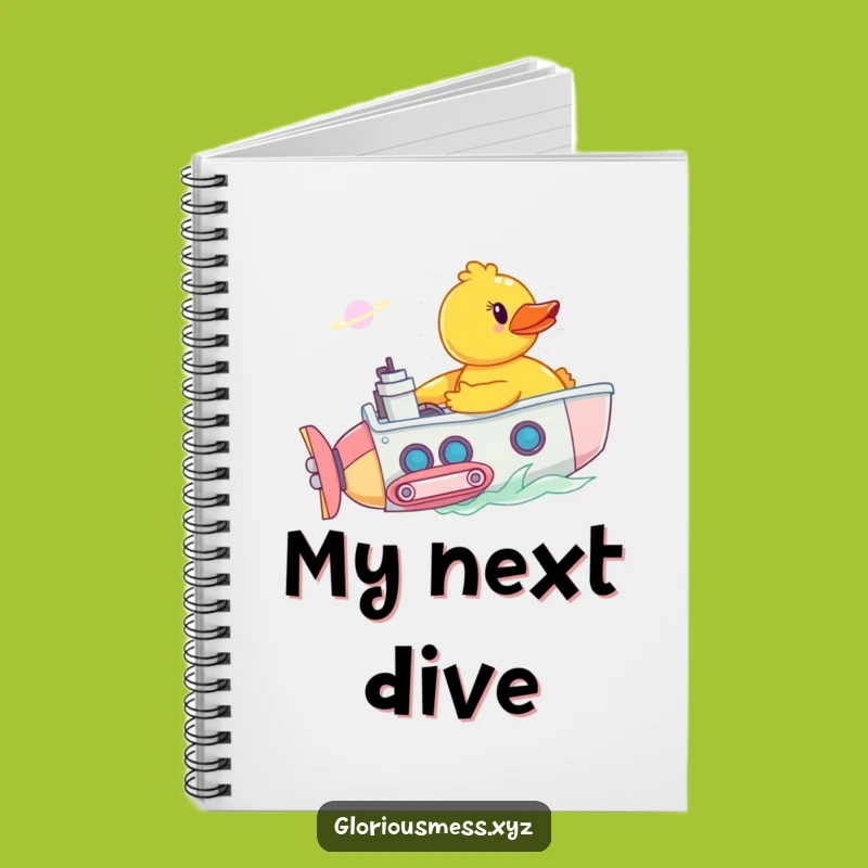 Funny Rubber Duck Sub Notebook: Jot Down Ideas with Hilarious, Aquatic Flair