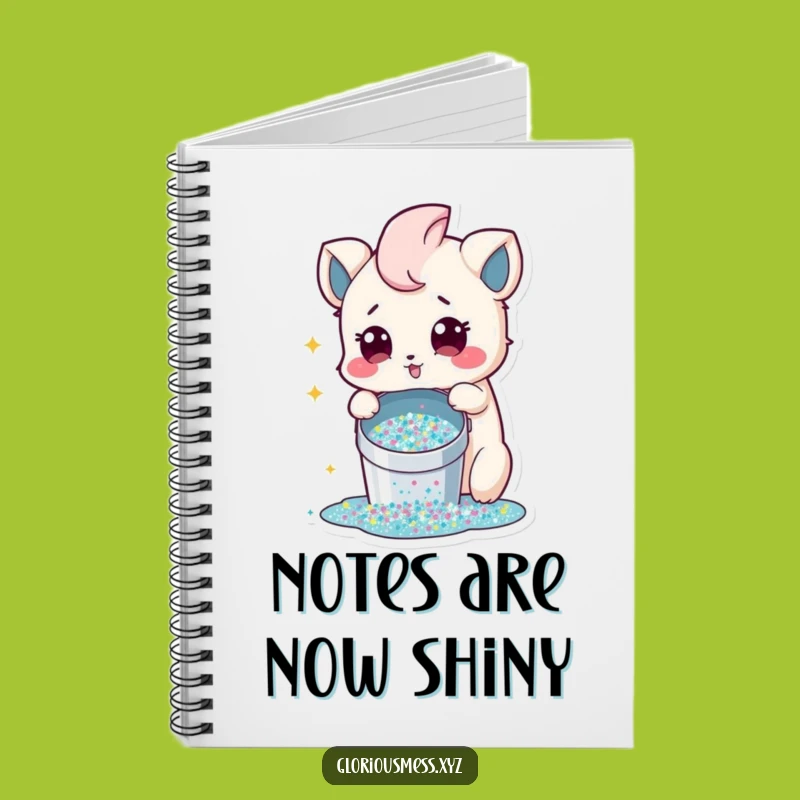 Funny Glitter Spill Notebook: Jot Down Your Sparkly Ideas