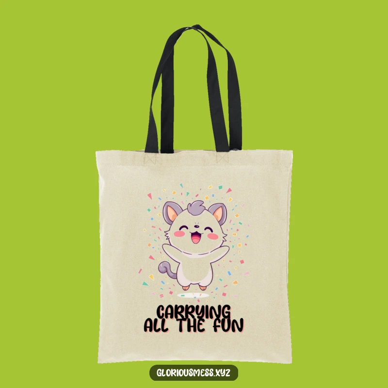 Funny Confetti Creature Tote Bag: Carry Your Joy in This Playful Explosion