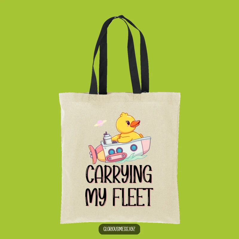 Funny Rubber Duck Sub Tote Bag: Carry Your Essentials with Hilarious Style